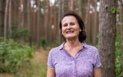 Renata ze Szczecina w Zaborówcu na poście Daniela rozmawia z Romanem Girusem