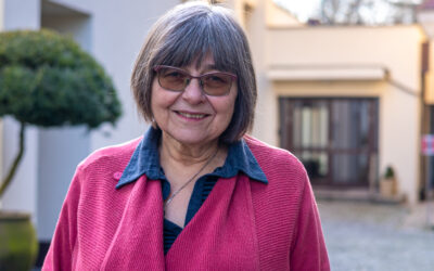 Grażyna podczas rekolekcji z postem Daniela w Obrze